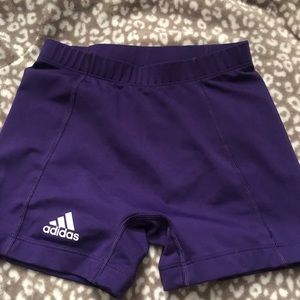 Purple Adidas spandex!